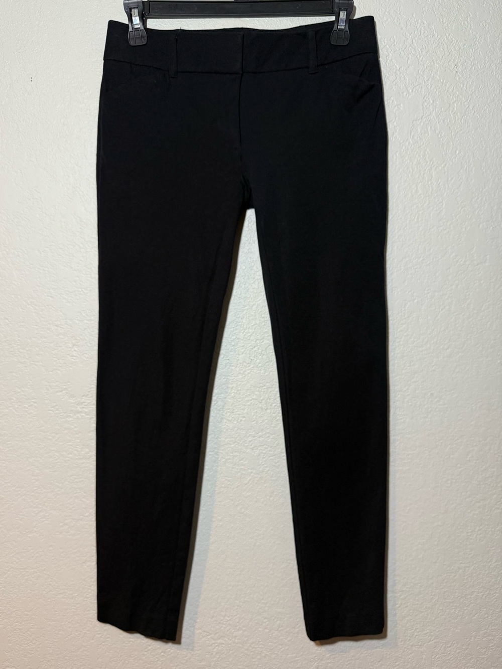 NY&Co.- Black, Stretch, Straight, Ankle Length Trouser Pants Size 0